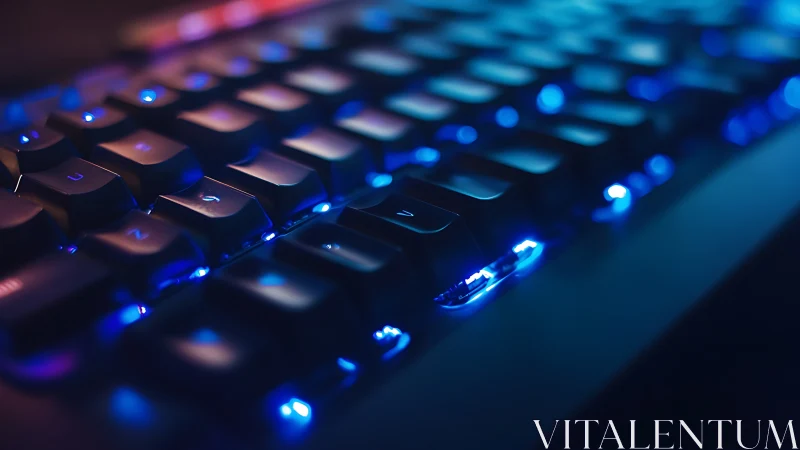 Neon keystroke highway under midnight gamer starlight.