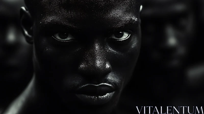 Intense portrait draws you into a powerful, focused gaze