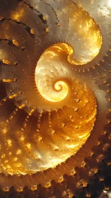 Golden spiral galaxies swirling in a cozy cosmic dance.