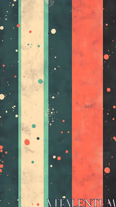 Retro stripes collide with playful paint splatter constellations.