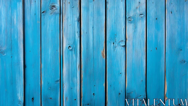 Weathered blue wooden planks create rustic coastal charm