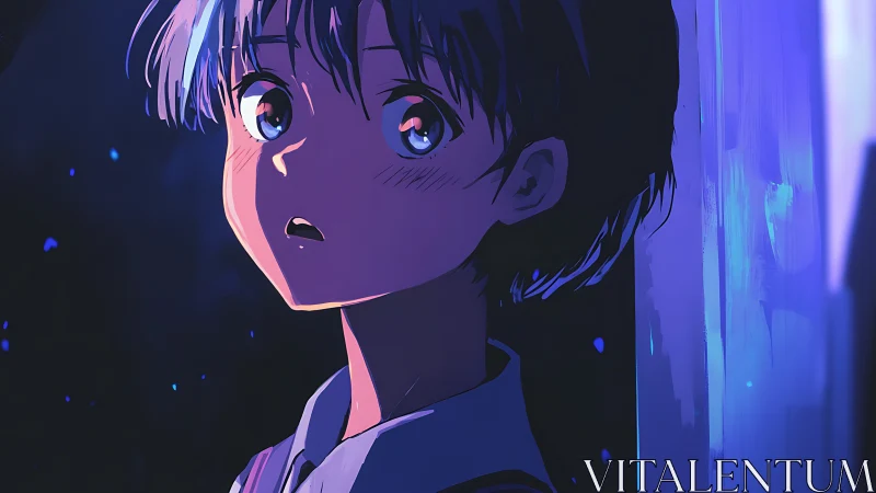 Quiet night of blue light and wide-eyed wonderment.