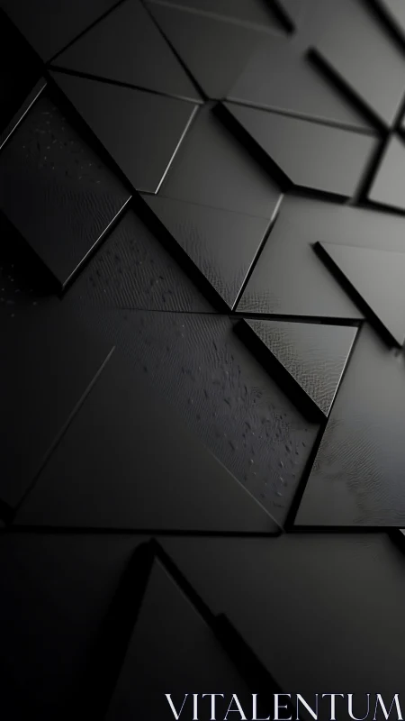Midnight geometric tiles sculpting a sleek digital hush.