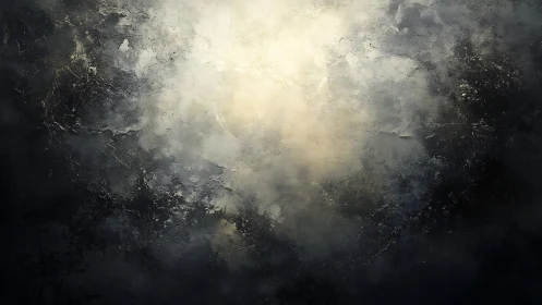 Moody abstract texture with central pale light glow.