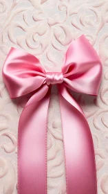 Rose Silk Bow Coronation: Delicate Ribbon Flourish.