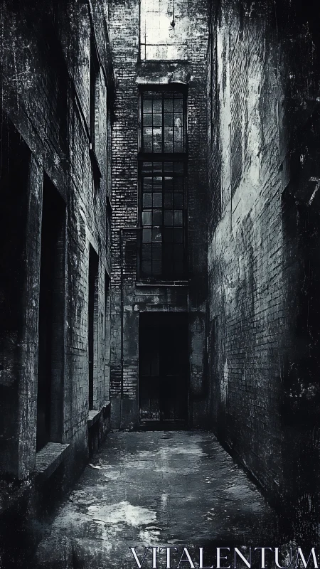 Narrow urban alleyway welcomes quiet moments of reflection