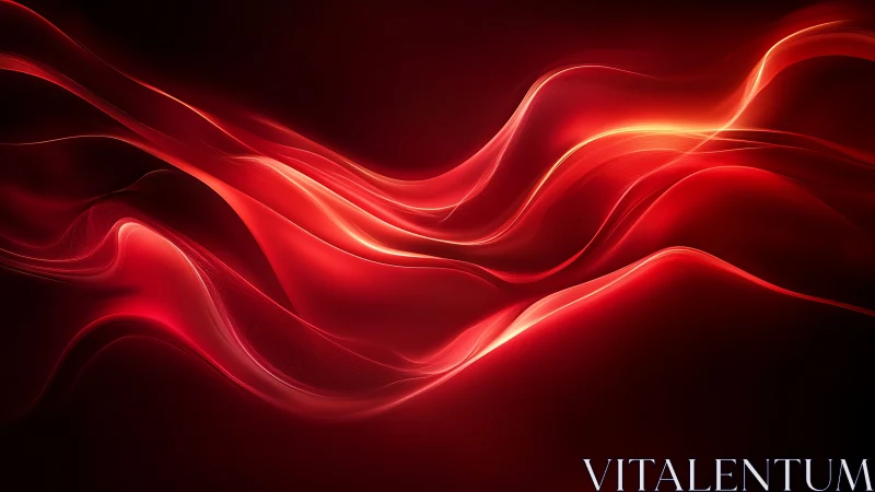 Velvet lightwaves drift like molten ribbons through shadow