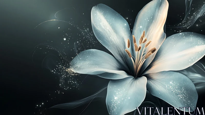 Luminous Lily Dreams with Sparkling Magic.