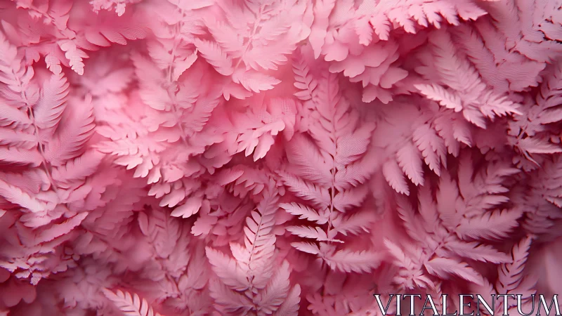 Layered pink fern-like foliage in dense overlapping pattern.