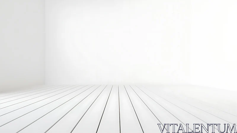 Bright white empty room invites calm and creative ideas