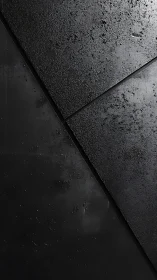 Dark diagonal metal panels with rough textured surface.