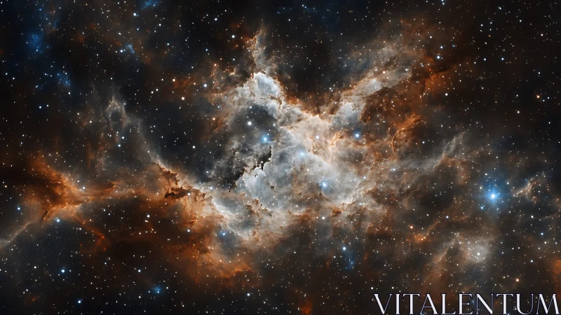 Starforge Nebula blooms in copper dust and ghostly starlight.