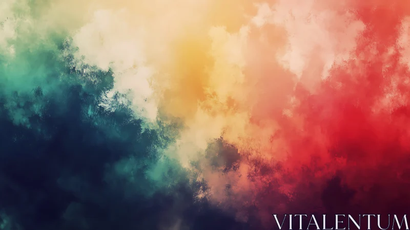 Soft storm of color drifting through a dreamy sky.