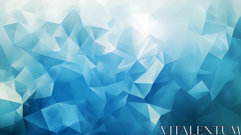 Shattered glacier blues forming a crystalline digital hush.