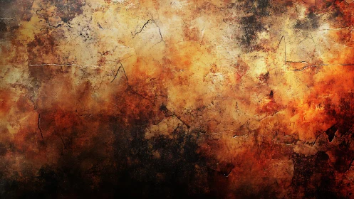 Grunge Abstract Texture with Warm Earthy Tones and Cracks.