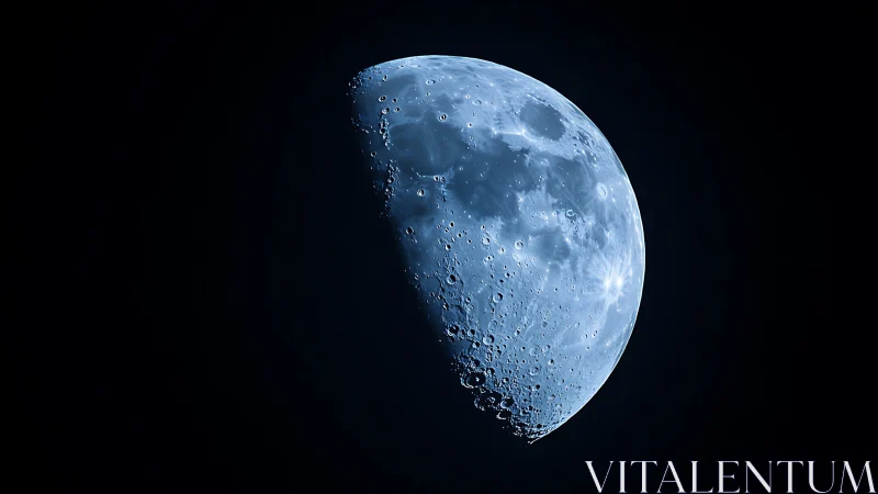 Half-lit moon glows softly, inviting quiet nighttime wonder