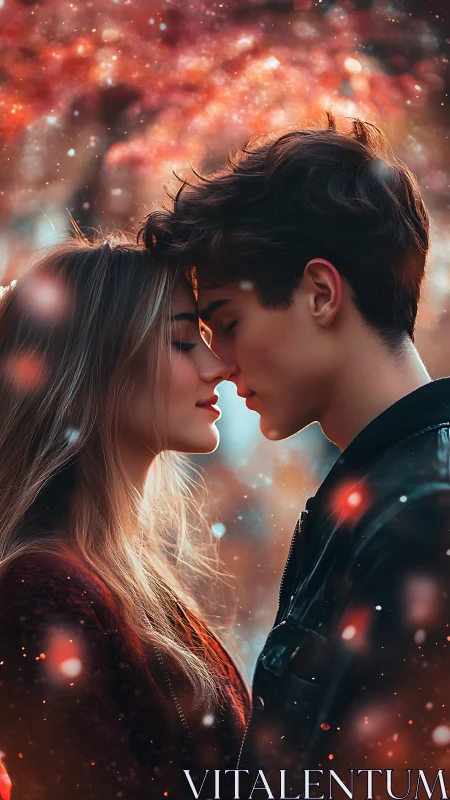 Luminous Intimacy: Digital Coupling Against Incandescent Nebula.