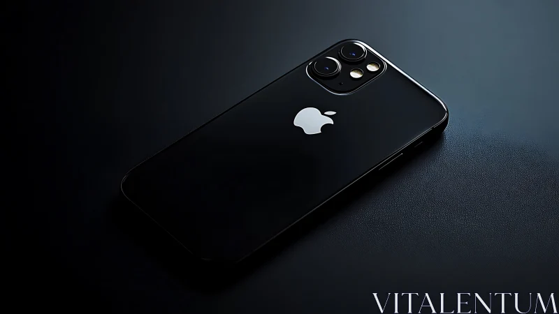 Black iPhone 12 Pro with Dual Camera Setup: Product Showcase.