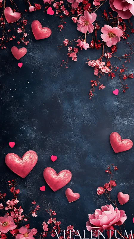 Love's Beautiful Garden on Dark Canvas.