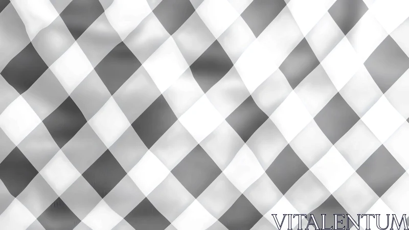 Soft silver and white diamond checkered pattern background.