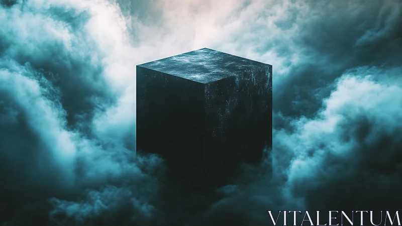 Volumetric nebula cube with cosmic surface scattering field.