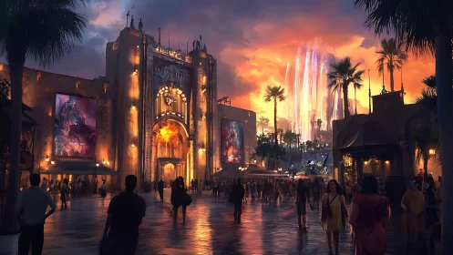 Luminescent Palatial Architecture at Twilight: Spectroscopic Analysis.