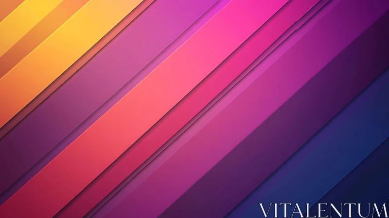 Layered diagonal gradient bands create luminous depth and chromatic contrast