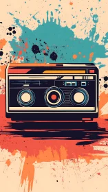 Retro stereo dreams paint the air with bold splattered sound