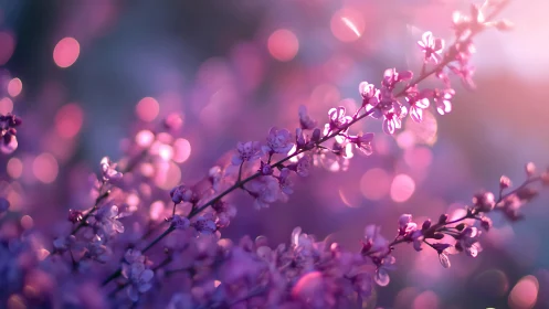 Soft-focus botanical arrangement with bokeh depth layering.