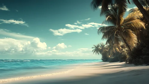 Tropical Paradise Awaits on a Dreamy Shoreline.