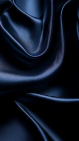 Midnight blue satin folds invite a calm, elegant mood