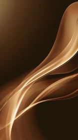 Soft golden light ribbons flowing through warm darkness.