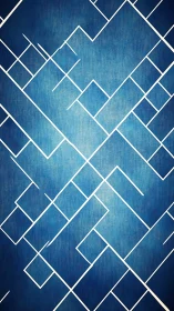 Cool blue geometric paths unfold in clean white lines