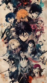 Inkstorm rebels in splattered chaos, stitched by fury and fate.