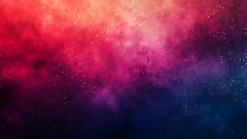 Nebula velvet skyburst in magenta, coral and midnight blue.