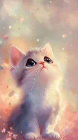 Luminous Dream: Portrait of Enchanted Innocence Gazing Into Wonder