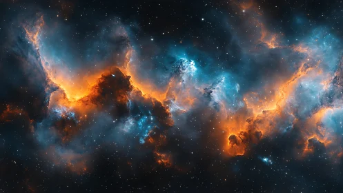 Bipolar emission nebula with high-contrast ionization fronts.