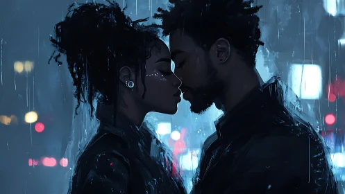 Two Souls Connected Through Rain and Light.