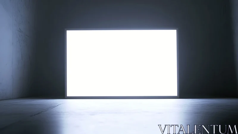 Bright glowing screen invites calm focus in a quiet room