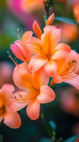 Vibrant Orange Lilies in Full Bloom.