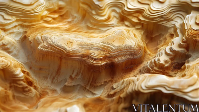 Honeyed paper canyons unfolding like soft desert waves.