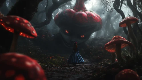 Midnight encounter with the grinning demon mushroom king.