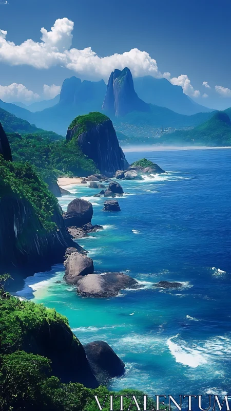 Where Towering Stone Giants Greet the Turquoise Sea