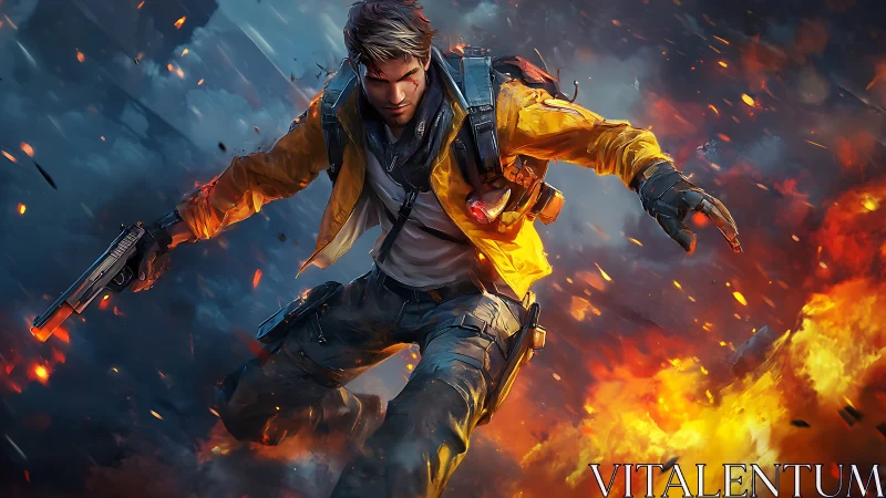 Action shooter dives through blazing urban battlefield.