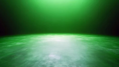 Emerald Horizon Glow Pool under a Quiet Electric Sky.