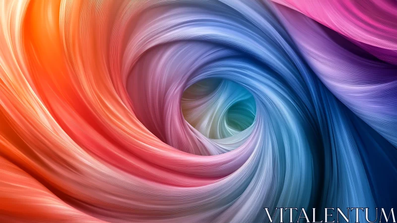 Chromatic vortex of filamentous digital fluid dynamics.