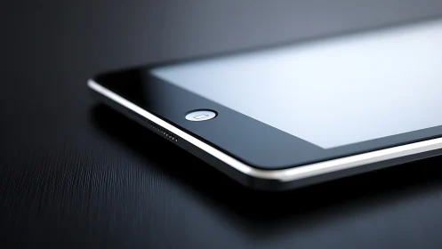 Smartphone on Textured Surface with Ambient Lighting.