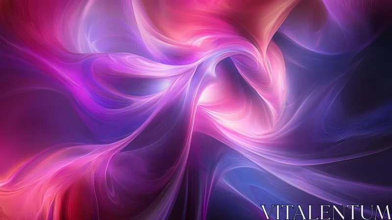 Iridescent abstract light currents form flowing auroral ribbons