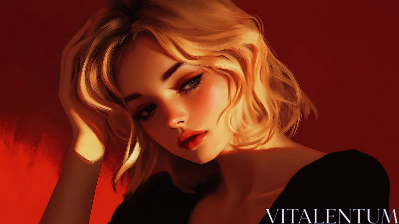 Warm side-lit portrait studies soft edge control and color grading