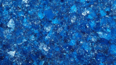 Intense blue mineral crystal texture fills full frame